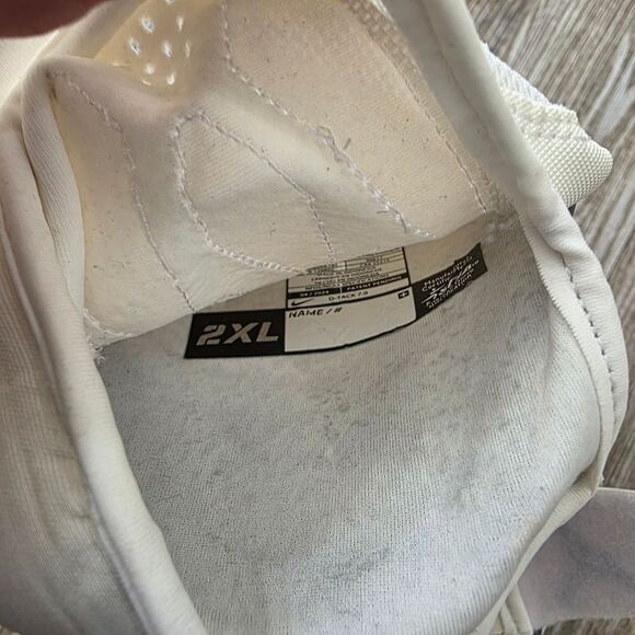 Nike Jordan D-Tack 6.0 White/Signal Blue Football Gloves HQ5969-161 Size 2XL XXL - Picture 6 of 9